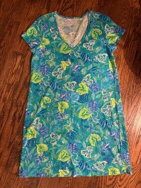 Lilly Pulitzer Etta Short Sleeve Dress in In A Flutter